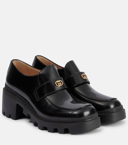Interlocking G leather loafer pumps - Gucci - Modalova