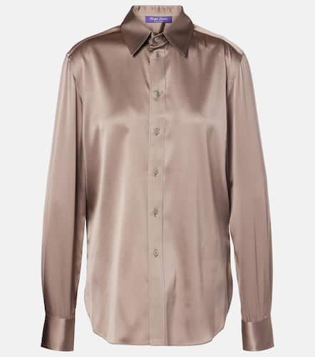 Camicia in raso di misto seta - Ralph Lauren Collection - Modalova