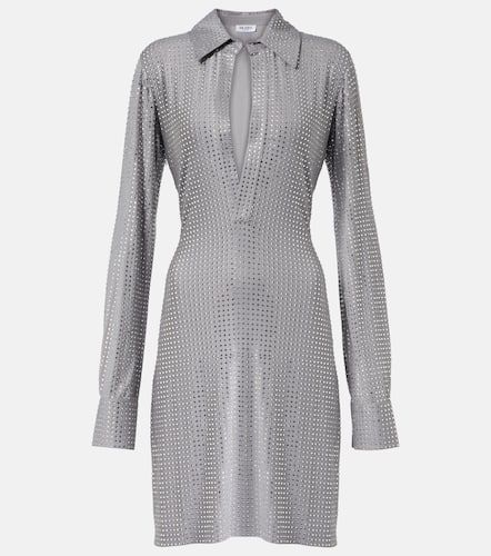 Crystal-embellished jersey shirt dress - The Attico - Modalova