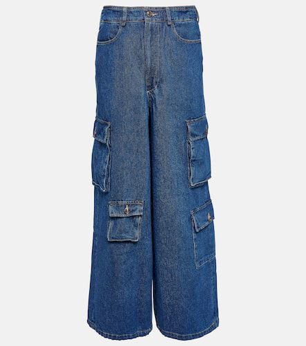 Hailey high-rise denim cargo pants - The Frankie Shop - Modalova