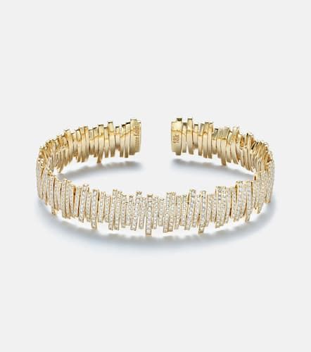 Medium 18kt bangle with diamonds - Suzanne Kalan - Modalova