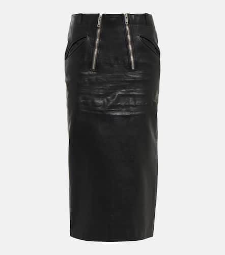 Prada Leather midi skirt - Prada - Modalova