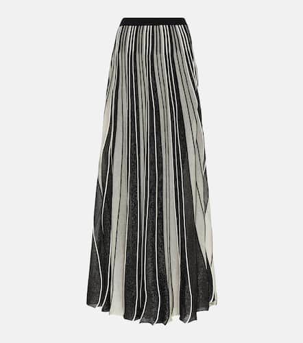 Striped pleated maxi skirt - Costarellos - Modalova