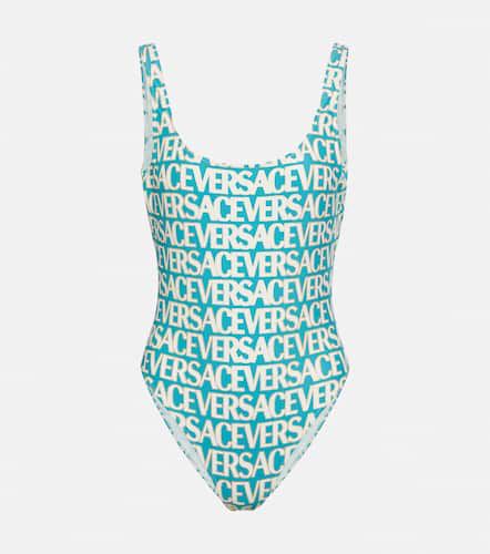 Versace Logo printed swimsuit - Versace - Modalova