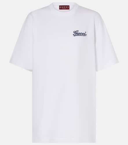 Gucci Logo cotton jersey T-shirt - Gucci - Modalova