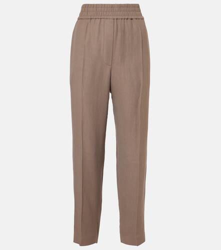 Pantalones rectos de tiro medio - Brunello Cucinelli - Modalova