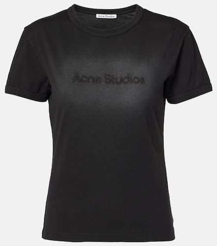 Camiseta de jersey de algodón con logo - Acne Studios - Modalova