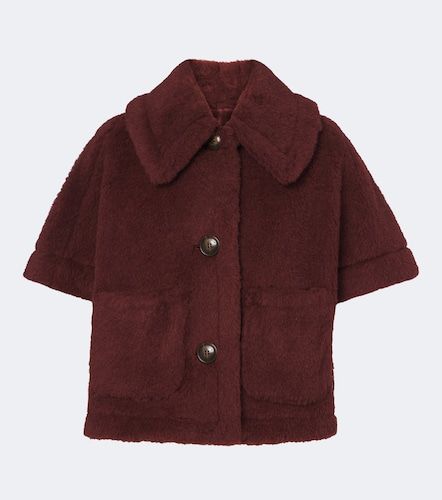 Alpaca, wool, and silk teddy cape - Max Mara - Modalova