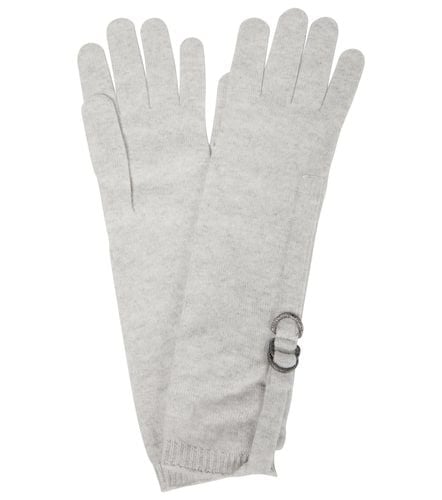 Embellished cashmere gloves - Brunello Cucinelli - Modalova