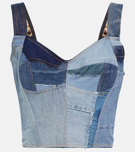 Dolce&Gabbana Top bustier en denim - Dolce&Gabbana - Modalova