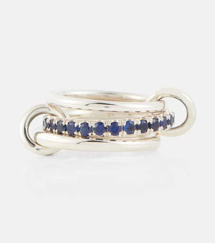 Petunia sterling ring with sapphires - Spinelli Kilcollin - Modalova