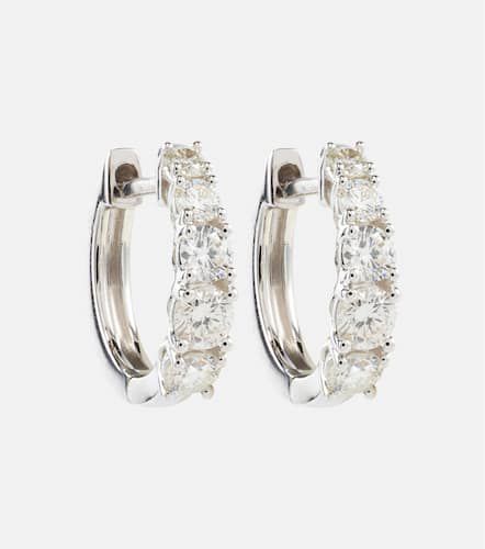 Huggie 18kt gold earrings with diamonds - Anita Ko - Modalova