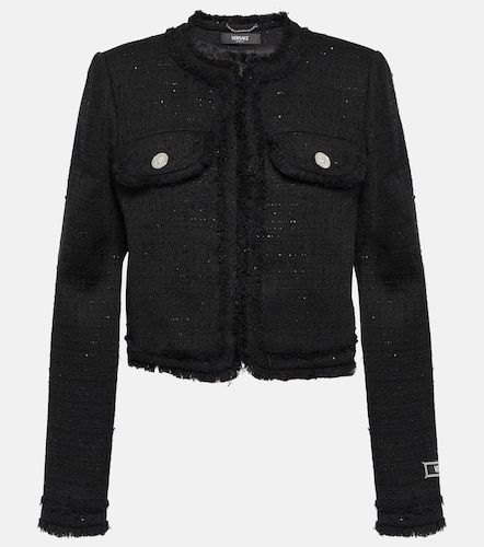 Versace Cotton-blend tweed jacket - Versace - Modalova