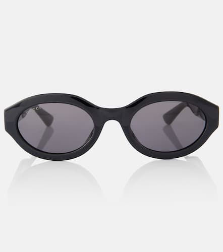 Gucci Ovale Sonnenbrille Minimal GG - Gucci - Modalova