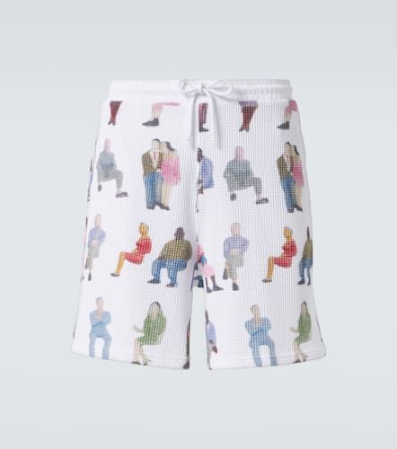 Shorts in cotone con stampa - JW Anderson - Modalova