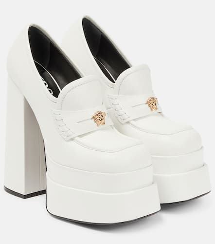 Aevitas leather platform loafer pumps - Versace - Modalova