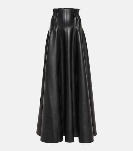 Grace flared faux leather maxi skirt - Norma Kamali - Modalova