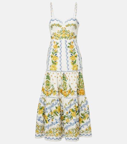Robe midi imprimée en coton - Farm Rio - Modalova