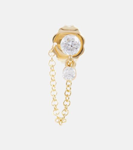 Orecchino singolo Invisible Dangle Chain in 18kt con diamanti - Maria Tash - Modalova