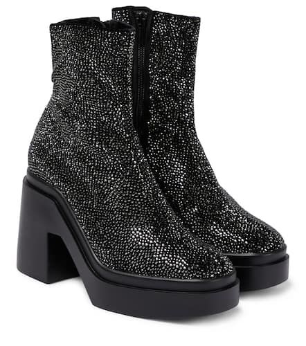 Nava embellished velvet ankle boots - Clergerie - Modalova