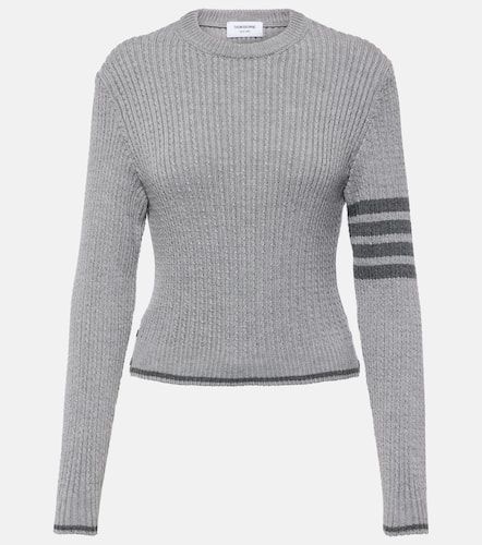 Bar ribbed-knit wool sweater - Thom Browne - Modalova