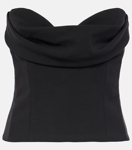 Draped wool-blend corset - Magda Butrym - Modalova