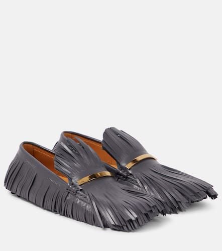 Mocasines Yorky de piel con flecos - Tod's - Modalova