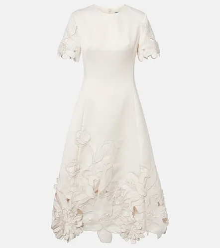 Caroline floral-applique midi dress - Leo Lin - Modalova