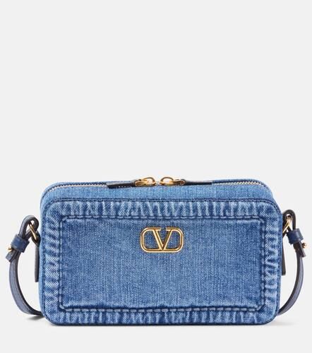 Schultertasche Alltime Mini aus Denim - Valentino Garavani - Modalova