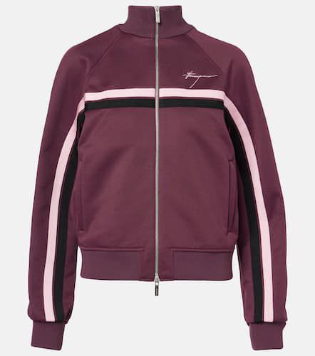 Logo striped jersey track jacket - Ferragamo - Modalova