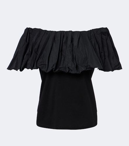 Ruffled off-shoulder cotton top - Max Mara - Modalova