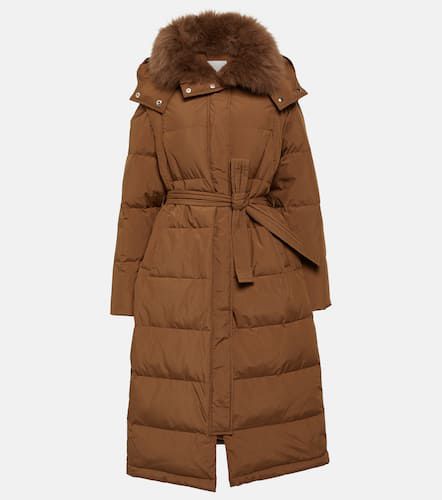 Daunenmantel mit Shearling - Yves Salomon - Modalova