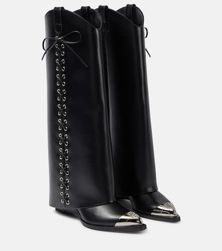 Shark Lock Cowboy leather knee-high boots - Givenchy - Modalova