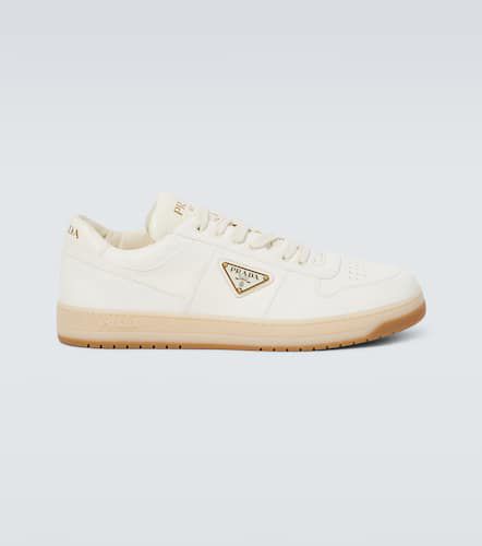 Downtown logo leather sneakers - Prada - Modalova