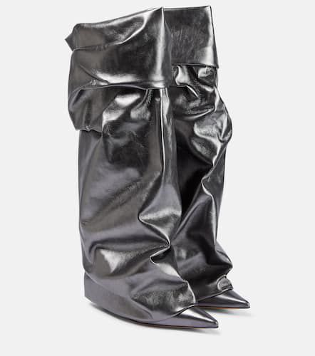 Ruched leather boots - Alexandre Vauthier - Modalova
