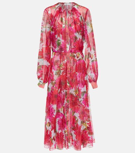 Floral silk chiffon gown - Oscar de la Renta - Modalova