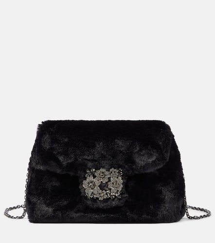 RV Bouquet Mini faux fur shoulder bag - Roger Vivier - Modalova