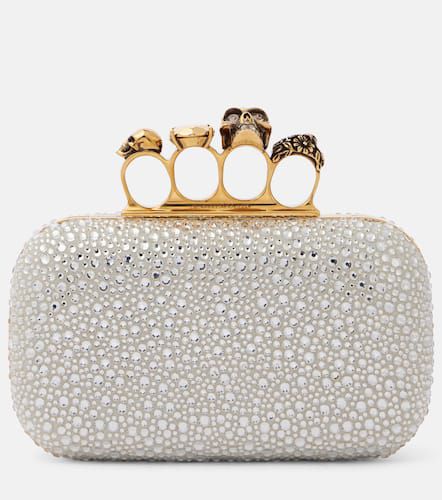 Skull Knuckle embellished clutch - Alexander McQueen - Modalova