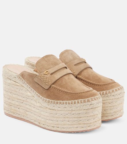 Espadrillas in suede con zeppa - Gianvito Rossi - Modalova