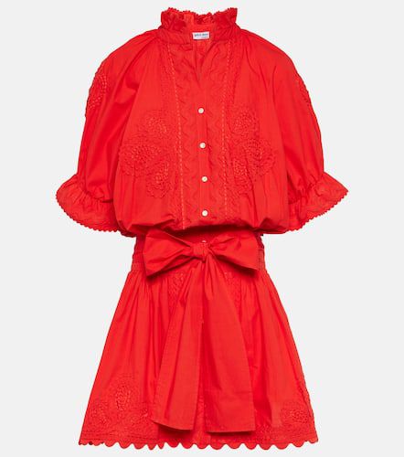 Cotton poplin shirt dress - Juliet Dunn - Modalova