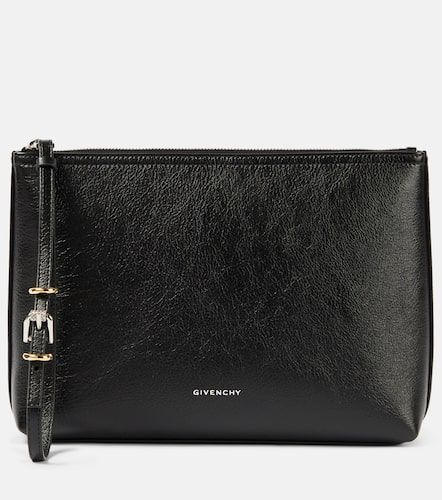 Voyou debossed leather pouch - Givenchy - Modalova