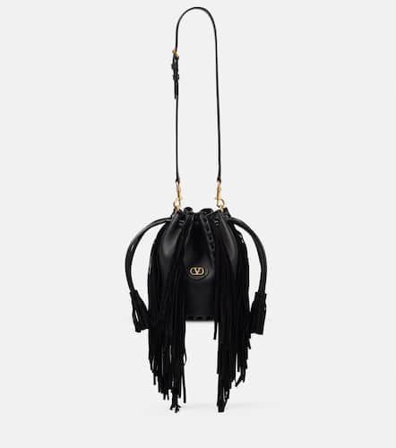 NellcÃ´te Small fringed leather bucket bag - Valentino Garavani - Modalova