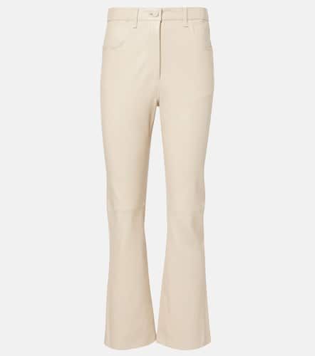 Duke leather cropped slim pants - Joseph - Modalova