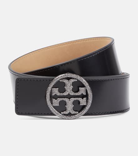 Embellished logo leather belt - Tory Burch - Modalova