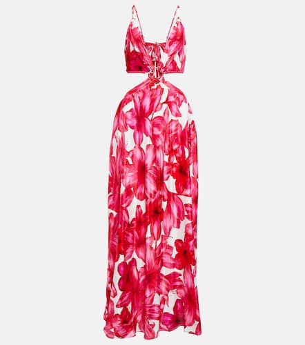 Betty floral chiffon beach dress in pink - Alexandra Miro