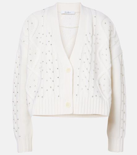 Musica cable-knit wool and cashmere cardigan - Max Mara - Modalova