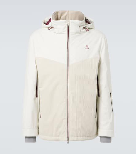 Chaqueta de esquí Mountain de nylon y terciopelo - Brunello Cucinelli - Modalova