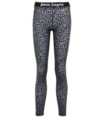 Bedruckte Mid-Rise Leggings - Palm Angels - Modalova