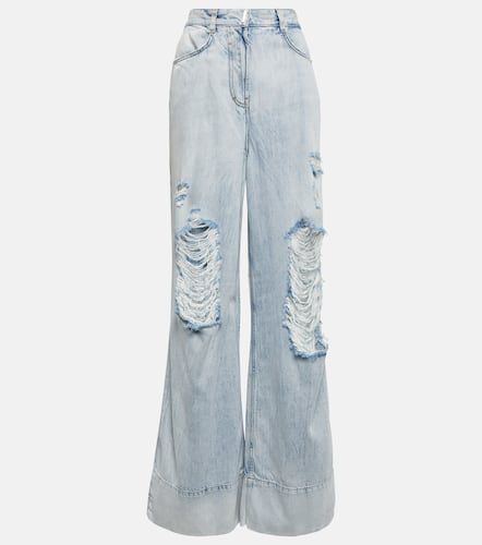 Givenchy Distressed Wide-Leg Jeans - Givenchy - Modalova
