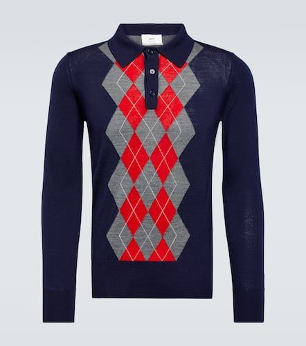 Ami Paris Argyle wool sweater - Ami Paris - Modalova